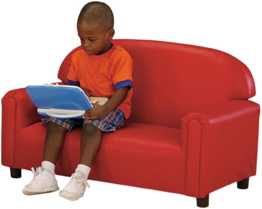 BN-FPVR100 Red Sofa, Vinyl, Preschool 38"L X 18"W  X 24"H