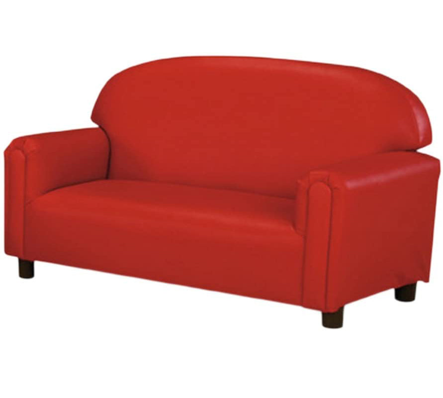 BN-FPVR100 Red Sofa, Vinyl, Preschool 38"L X 18"W  X 24"H