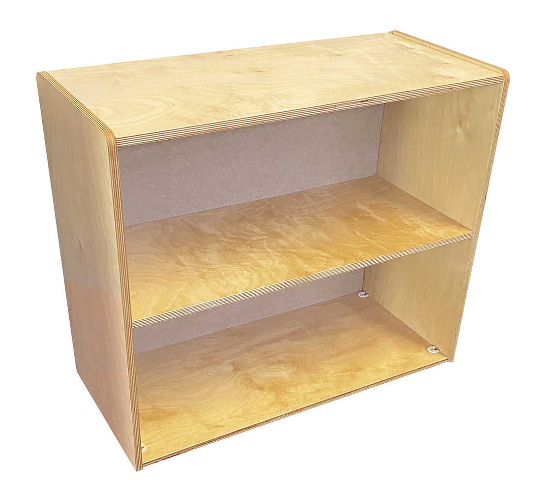 KUBEEZ-S2 KUBeez  Solo 2-Tier birch storage cabinet,  1-pack, hardboard back, Ready to Assemble